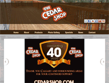 Tablet Screenshot of cedarshop.com